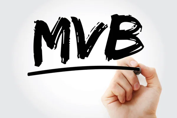 Mvb Minimum Visible Blandの略で マーカー ビジネスコンセプト 背景を含む — ストック写真