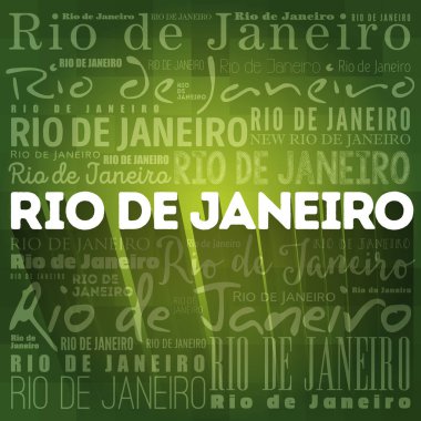 Rio de Janeiro Duvar kağıdı kelime bulut, seyahat konsepti