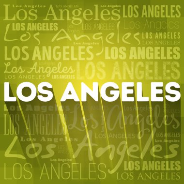 Los Angeles Duvar Kağıdı Kelime Bulutu, Seyahat Konsepti