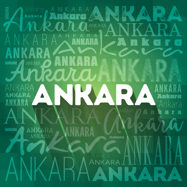 Ankara Fondo Pantalla Palabra Nube Viaje Concepto Backgroun — Foto de Stock