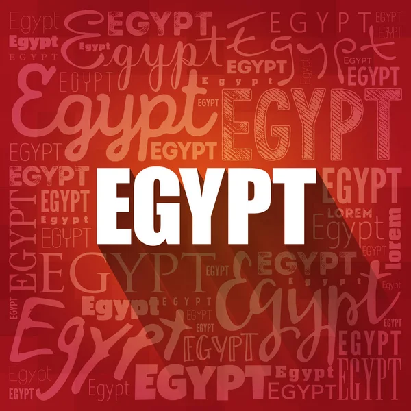 Egipto Fondo Pantalla Palabra Nube Viaje Concepto Backgroun —  Fotos de Stock