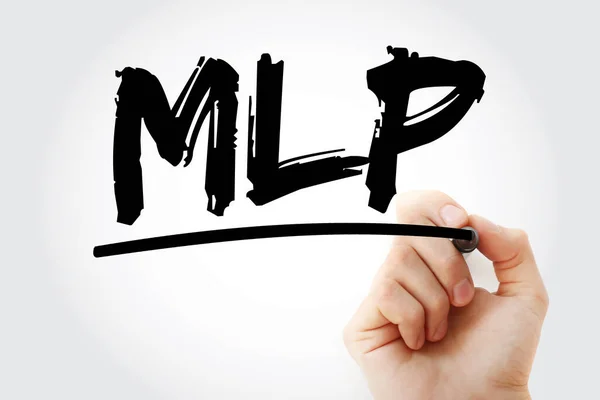 Mlp Master Limited Partnership Acronym Marker Business Concept Background — Stockfoto