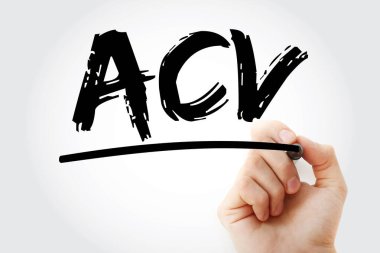 ACV - İşaretli gerçek nakit değeri kısaltması, iş konsepti geçmişi