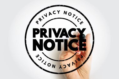 Yıpranmış kenarları olan kalın dairesel bir pulda gösterilen özel bir not, işaretleyici tutan bir elin üzerine yerleştirilmiş, temiz bir profesyonel düzende kurallar, koruma ve gizlilik iletiliyor.