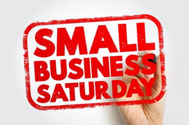 KÜÇÜK İŞ SÜRÜNCÜ metin kalın bir pul stili ile gösterilen bir el marker, güçlü bir tanıtım mesajı oluşturarak yerel dükkanlar ve bağımsız şirketler için destek teşvik