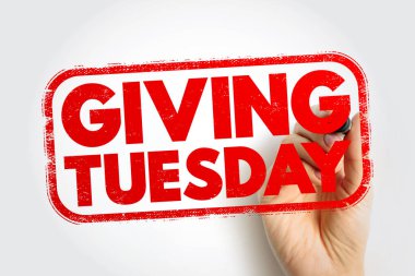 Şükran Günü 'nden sonra küresel cömertliği, kar amacı gütmeyen kampanyaları, yardım kampanyalarını, yardım etkinliklerini ve sosyal etki girişimlerini temsil eden cesur bir kırmızı pul olarak gösterilmiştir.