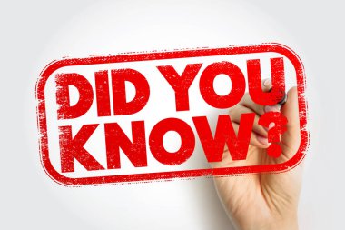 Biliyor muydun? Bir el ile tutulan pullar, cesur dokulu tasarım, bilgi yarışması, eğitim, farkındalık kampanyaları, öğrenme programları ve bilgilendirici mesajlaşma için ideal bilgiler veya içgörü sinyalleri veriyor.