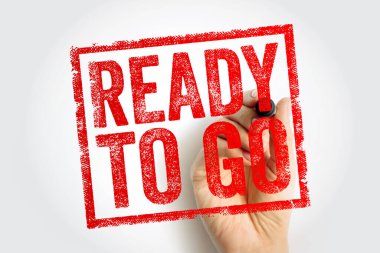 Cesur, sıkıntılı kırmızı damga bir el tarafından tutulan, aciliyet ve hazırlık, iş açılışları, proje duyuruları, pazarlama materyalleri, motivasyon görselleri ve eyleme odaklı mesajlaşma için uygun