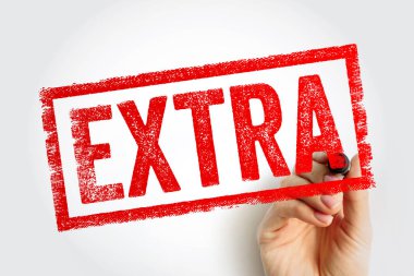 ExTRA - aşırı, dramatik davranış, metin konsepti damgası