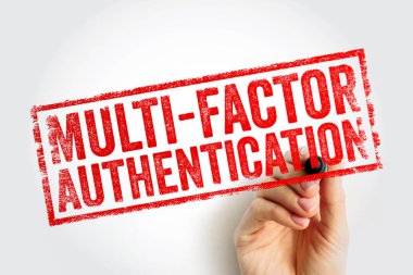 MUTİ FACTOR AUTHENTICATION Pul metni elle tutulur. Hesap güvenliği kavramı, kimlik doğrulama, giriş koruması, erişim güvenliği, siber güvenlik kimlik doğrulama farkındalığı