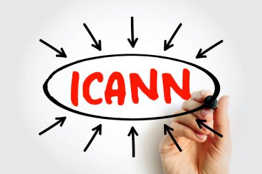 ICANN Atanmış İsim ve Numaralar için İnternet Kurumu kısaltması, IP adresi alan tahsisinden sorumlu kar amacı gütmeyen bir kuruluş, el yazısıyla yazılmış metin