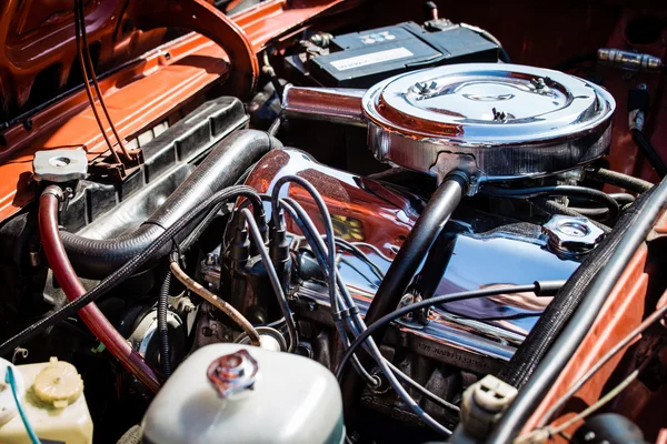 Motore auto carburatore lucido — Foto Stock