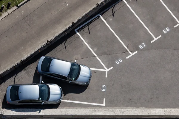 Парковка на одно место — стоковое фото