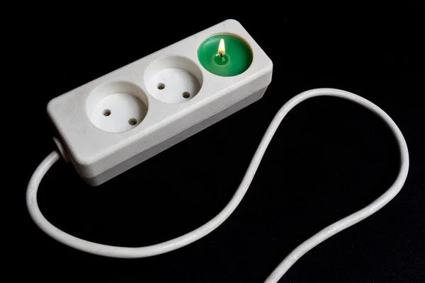 Priz içinde mum