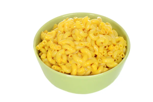 Geïsoleerde kom macaroni en kaas — Stockfoto