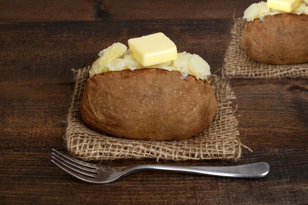 Closeup of baked potato — Stock Photo, Image