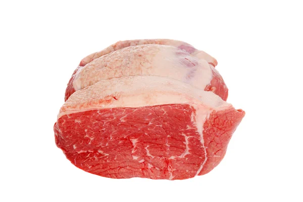 Niegotowane poza okrągłe wołowiny wyprażać — Zdjęcie stockowe
