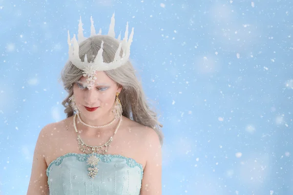 Ice queen with snow — Stock Photo, Image