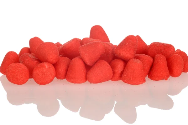 Клубничные конфеты с сахарным покрытием — стоковое фото