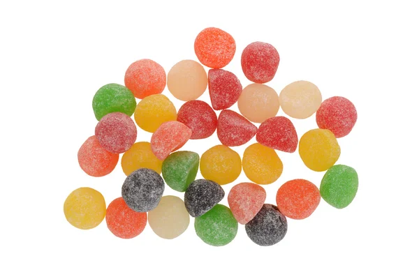 Draufsicht zuckerbeschichtete Gummitropfen — Stockfoto