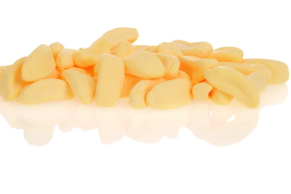 Mucchio di caramelle banana — Foto Stock