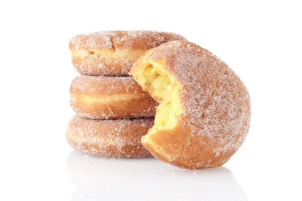 柠檬帕兹基甜甜圈不见的特写镜头 — 图库照片