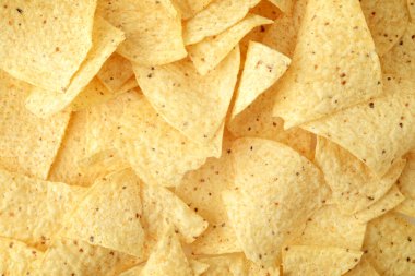 Nacho çiplerinin yakın plan arkaplanı