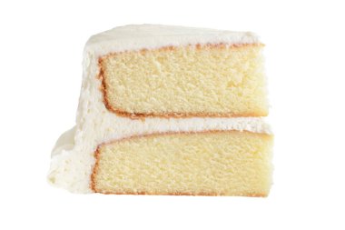  Yalnız bir dilim vanilyalı kek.