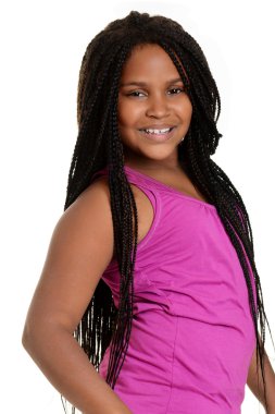 Pembe top ile siyah kız