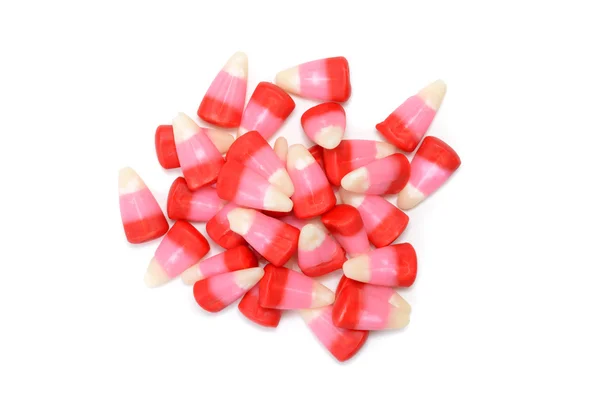 Top view valentines candy corn — Stock Photo, Image