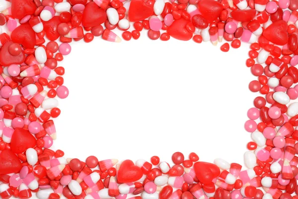 Valentines snoep frame — Stockfoto