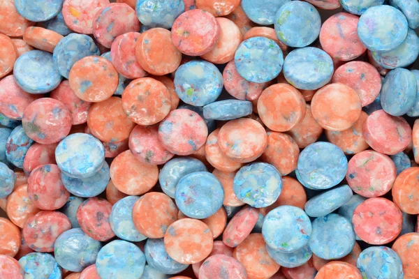 Blue orange pink candy background — Stock Photo, Image