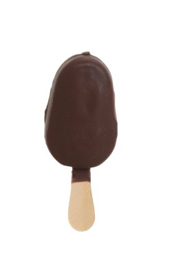 Small chocolate ice cream popsicle clipart