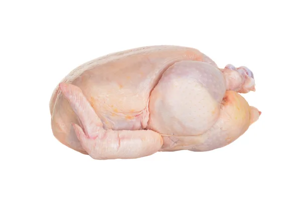 Сырая жареная курица — стоковое фото