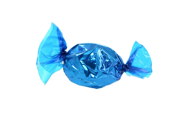 Blau verpackte Bonbons — Stockfoto