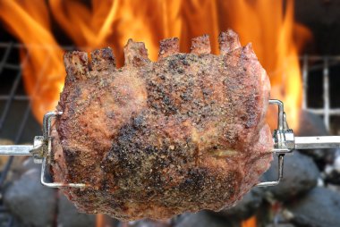Barbekü domuz loin kızartma