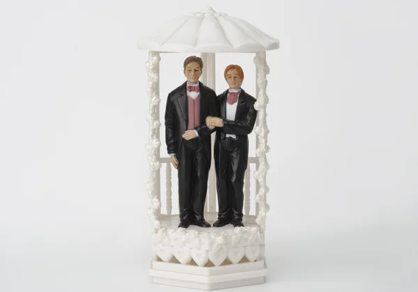 Male wedding couple topper — Stock Photo, Image