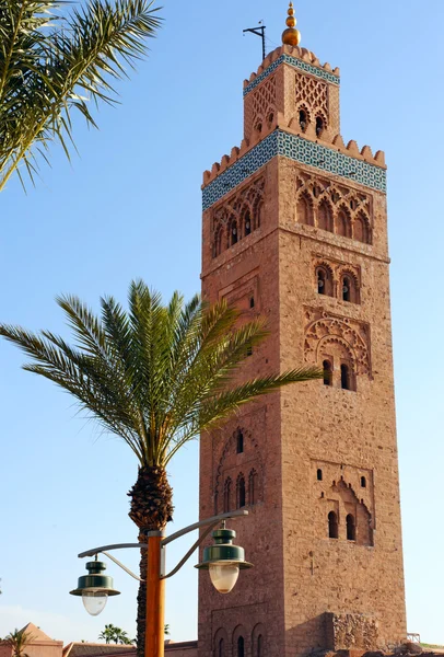 Moschea di Koutoubia, Marrakech, Morocko . Foto Stock Royalty Free