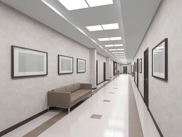 Modern interiör korridor — Stockfoto