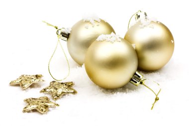 Altın Noel topları