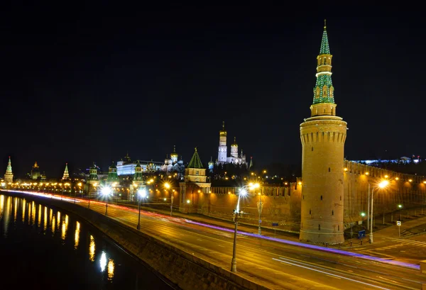 Gece Moskova Kremlin — Stok fotoğraf