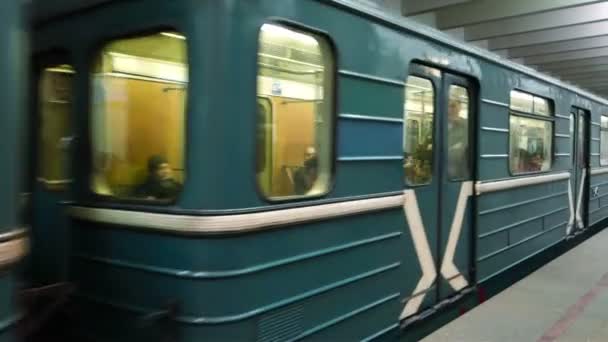 Vista della metropolitana di Mosca — Video Stock