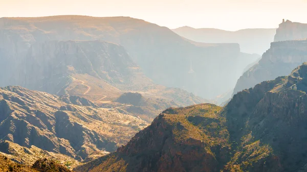 Scenic View Hajar Mountains Jebel Akhdar Green Mountain Oman — Stock Photo, Image
