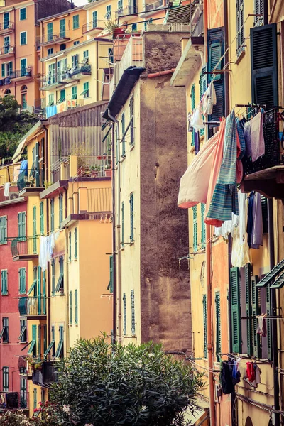 이탈리아의 리오마조레 마을에 가옥들 — 스톡 사진
