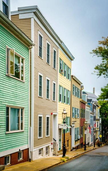 Historic Bunker Hill Bairro Charlestown Massachusetts — Fotografia de Stock