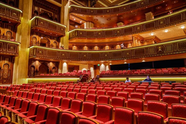 Muscat Oman December 2016 Interiör Bild Royal Opera House Muscat — Stockfoto