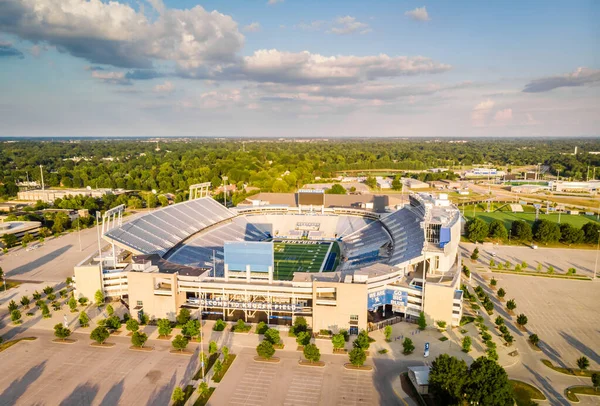Lexington Kentucky Juli 2020 Luchtfoto Van Het Kroger Field Voetbalstadion — Stockfoto