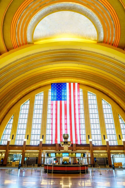 Cincinnati Ohio Augusti 2020 Central Hall Rotunda Historisk Cincinnati Union — Stockfoto