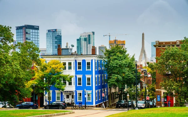 Bunker Hill Edificios Modernos Centro Boston Telón Fondo — Foto de Stock