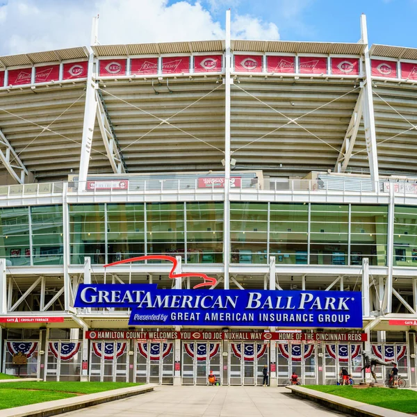 Cincinnati Ohio Agosto 2020 Entrada Para Estádio Great American Ball — Fotografia de Stock